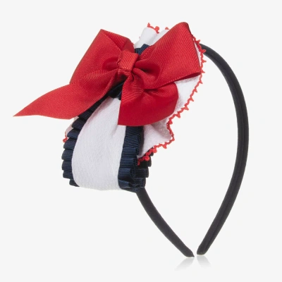 Miranda Kids' Girls Red Bow Rosette Hairband