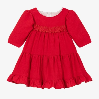 Miranda Kids' Girls Red Tiered Dress