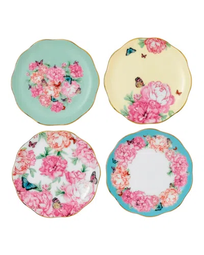 Miranda Kerr For Royal Albert Mixed Pattern Tidbit Plates, Set Of 4 In Multi
