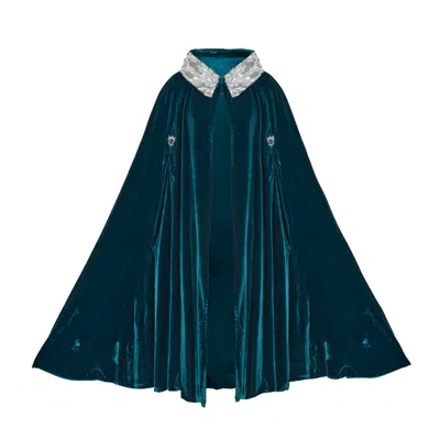 Mirayama Women's Blue / Silver The Shining Sequin Collar Cape