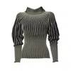 Mirco Giovannini Classic Black Sweater With Round Neckline And Long Sleeves In Gray