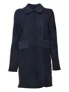 Mirco Giovannini Patch-pocket Coat In Blue