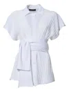 Mirco Giovannini Pleated Blouse