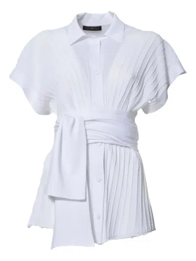 Mirco Giovannini Pleated Blouse