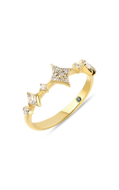 Mirel Fine Jewelry 18k Yellow Gold The Starlight Stacking Tennis Ring