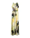 Mirella Matteini Woman Maxi Dress Yellow Size 8 Polyester