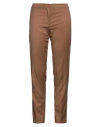 Mirella Matteini Woman Pants Camel Size 12 Polyester, Viscose, Elastane In Beige