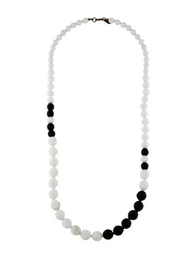 Pre-owned Miriam Haskell Resin Beaded Necklace, 28" In Multi