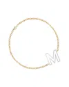 Miriam Merenfeld Jewelry Silver & 18k Filled Initial Bracelet (a-z)