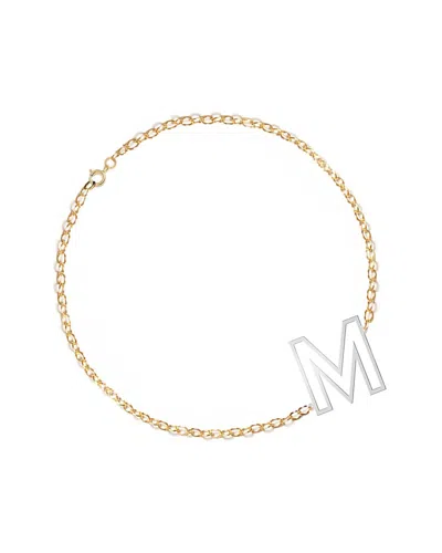 MIRIAM MERENFELD JEWELRY MIRIAM MERENFELD JEWELRY SILVER & 18K FILLED INITIAL BRACELET (A-Z)