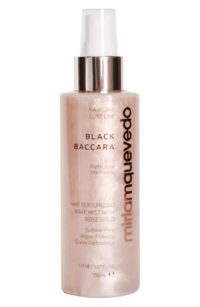 Miriam Quevedo Black Baccara Hair Texturizing Wave Mist With Rose Gold In Transparent
