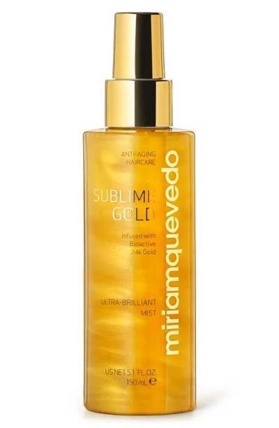Miriam Quevedo Sublime Gold Ultra-brilliant Hair Mist In Transparent