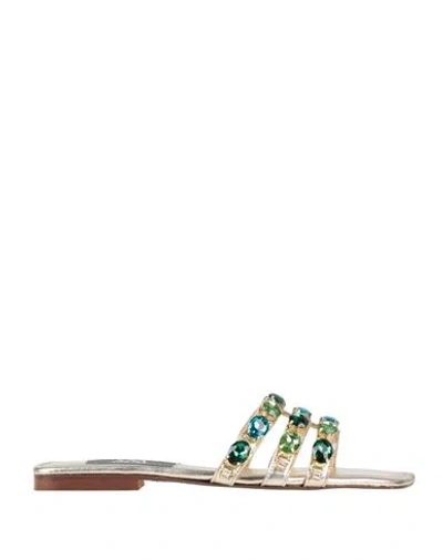 Miriam Stella Woman Sandals Gold Size 8 Leather