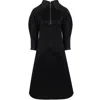 Mirimalist Women's Angle Midi Dress Black In Black