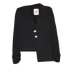 Mirimalist Women's Arya Blazer Jacket Black In Black