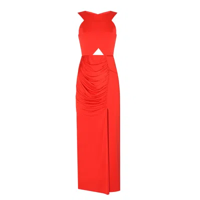 Mirimalist Women's Aura Red Maxi Dress