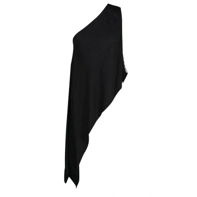Mirimalist Women's Black One Shoulder Top