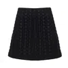 Mirimalist Women's Black Puff Mini Skirt In Black