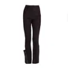 Mirimalist Women's Black Tux Flare Pants In Black