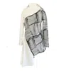 Mirimalist Women's Black / White Dharma Shirt Mini Dress In Black/white