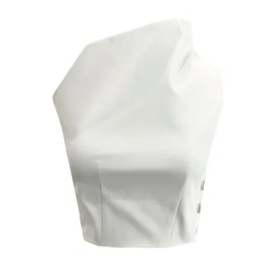 Mirimalist Women's Eccentric White Top