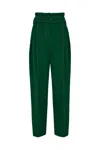 Mirla Beane Women's Green High Waisted Trouser In Green