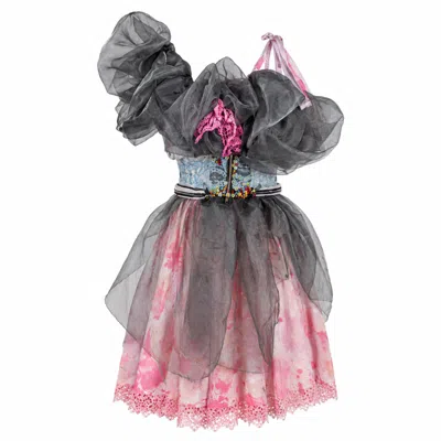 Miro Misljen Women's Black / Pink The Swan Reverie Dress In Multi