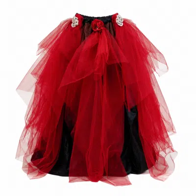 Miro Misljen Women's Black / Red Deep Passion Skirt In Multi