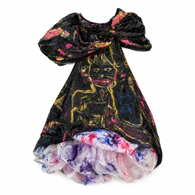 Miro Misljen Women's Black / Yellow Noir Éclat Dress In Multi