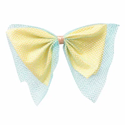 Miro Misljen Women's Blue / Neutrals Silk Bow Headpiece