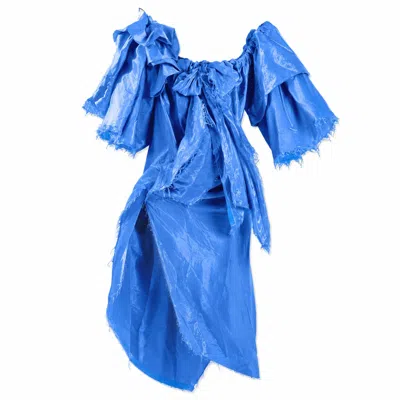 Miro Misljen Women's Blue Tulip Dress