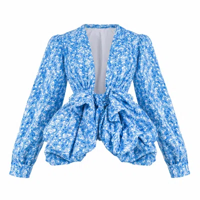 Miro Misljen Women's Blue / White Light Blazer Lisbon In Multi