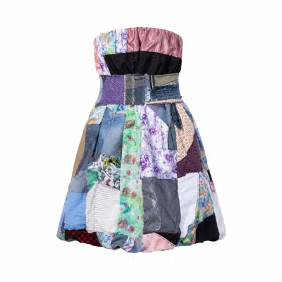 Miro Misljen Women's Patchwork Balloon Dress