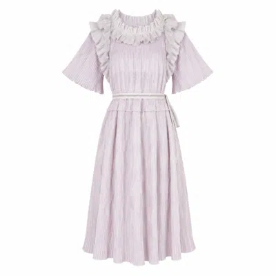 Miro Misljen Women's Pink Plisse Dress