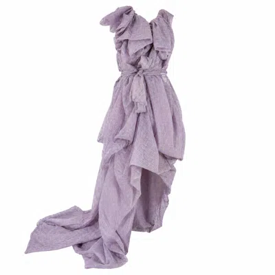Miro Misljen Women's Purple Amethyst Cascade Convertible Gown