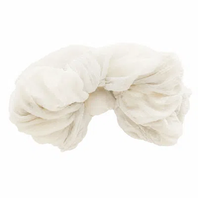 Miro Misljen Women's White Cloud Sculptural Headpiece