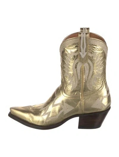 Pre-owned Miron Crosby Leather Western Boots