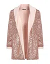 Mironcè Woman Blazer Pink Size 6 Polyester, Elastane In Pink