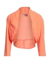 Mironcè Woman Shrug Orange Size L Polyester In Orange