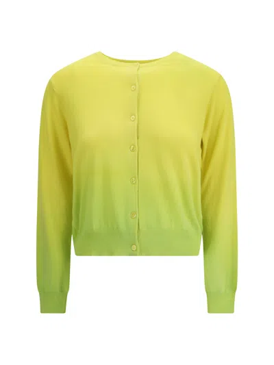 Mirror In The Sky Cardigan In Yellow