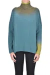 Mirror In The Sky Cashmere Turtleneck Pullover In Green