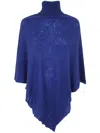 Mirror In The Sky Polo Neck Poncho In Multi