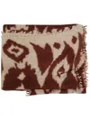 Mirror In The Sky 85x200 Open Knited Shaw In Beige