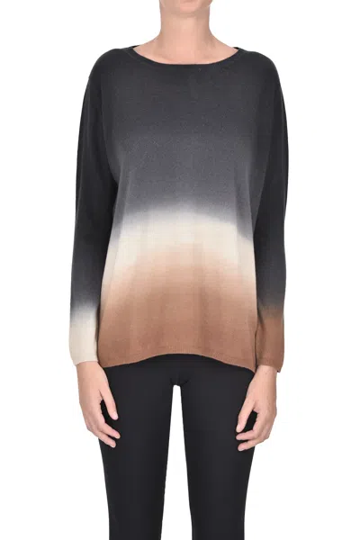 Mirror In The Sky Gradient Effect Cashmere Pullover In Multi