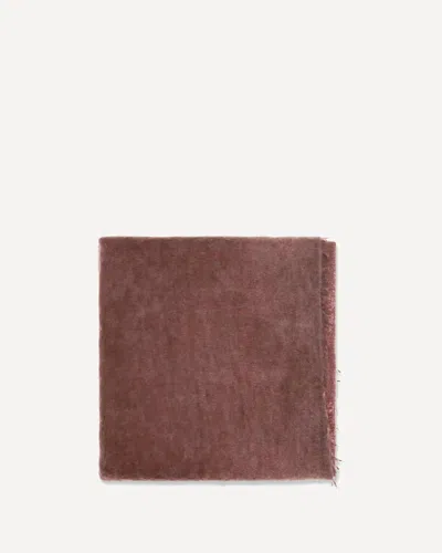 Mirror In The Sky Lightweight Cashmere Scarf With Fringes In Brown
