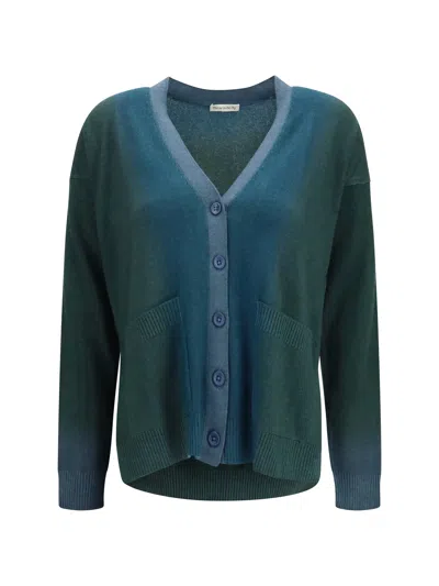 Mirror In The Sky Ombré Cashmere Cardigan In Blue