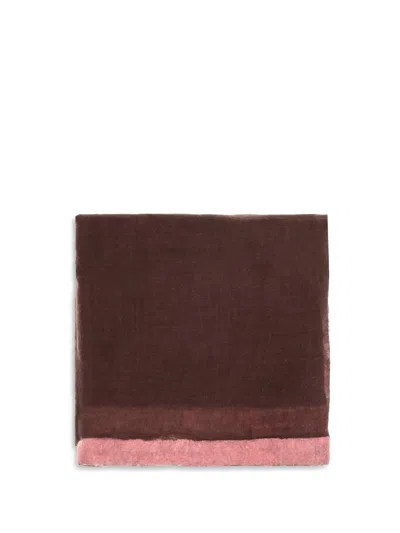 Mirror In The Sky Semi-felted Cashmere Scarf In Brown