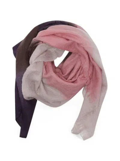 Mirror In The Sky Souffle Dégradé Scarf In Pink