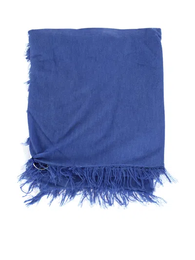 Mirror In The Sky Superfine Cape In Blue