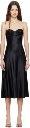 Mirror Palais Black Ballet Midi Dress In Black